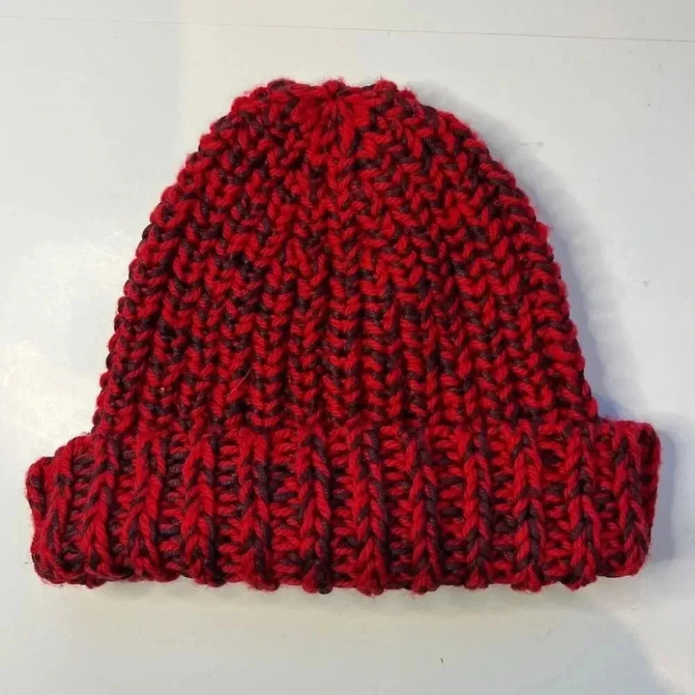 Rag & Bone Black and Red Beanie